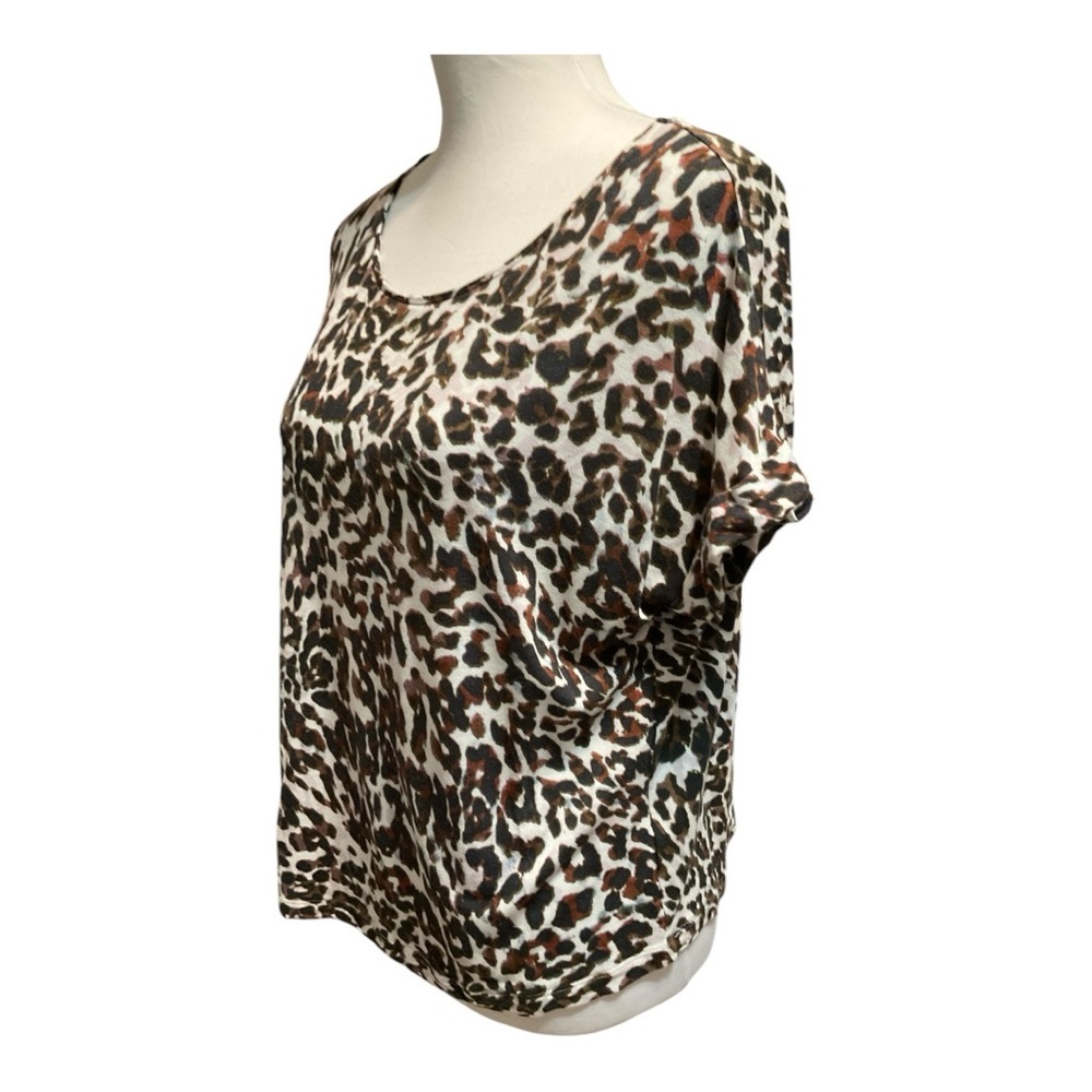 Cabi 3414 Leopard Boxy Roll Cuff Size S - Picture 3 of 8